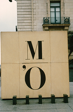 Muse d'Orsay - Entrance.  Museum logo