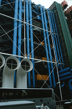 Pompidou Centre - exterior detail after restoration
