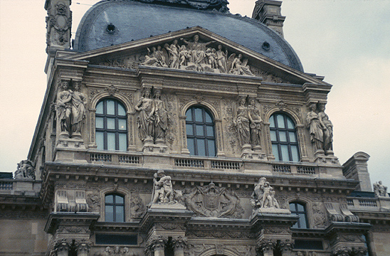 The Louvre - one of the pavilions: detail