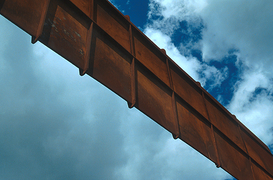 'The Angel of the North' - partial view of wing