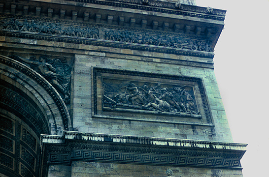 Arc de Triomphe: detail - 'Passage of the Bridge of Arcola'
