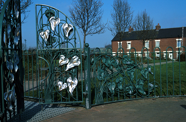 The entrance to West Green Park. (SE 438409)