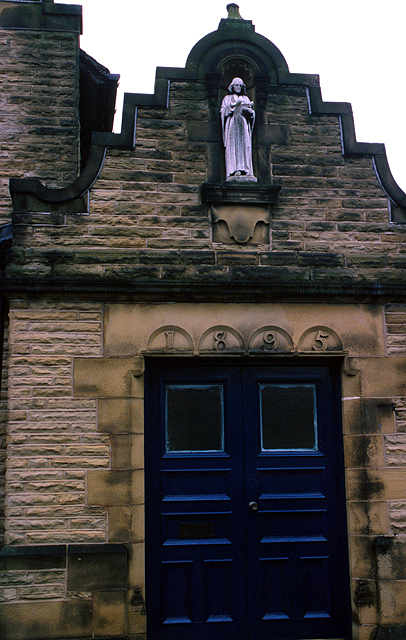 Above the main entrance to Cawthorne Methodist Church