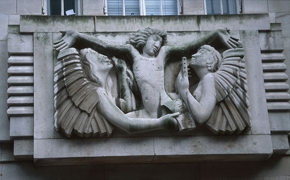 relief over entrance to Braodcasting House