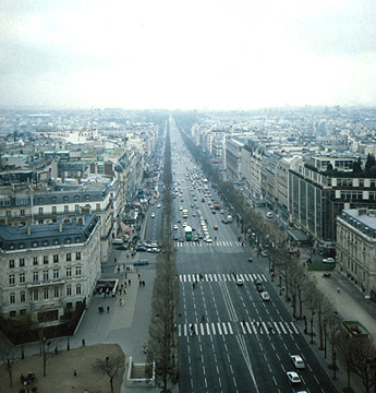 View from the Arc de Triomphe