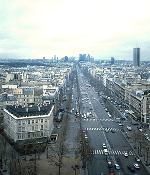 View from the Arc de Triomphe