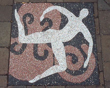 decorative paving for performance area