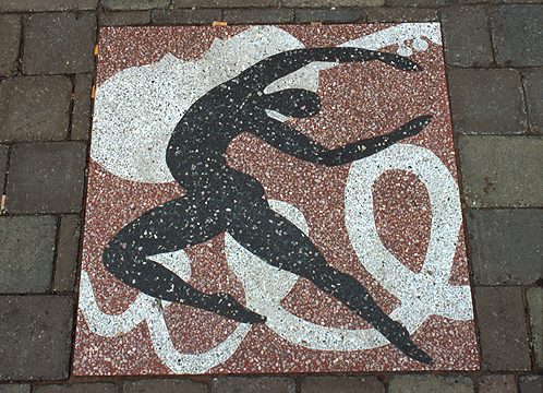 decorative paving for performance area