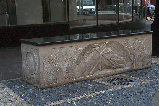carved stone seats (Doncaster Races)